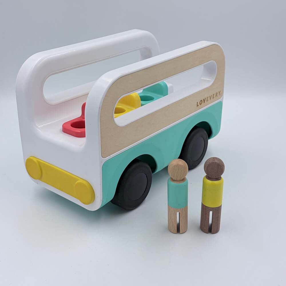 Lovevery Wheel Around Town Bus & 2 Peg People